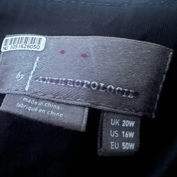 Anthropologie Black Dress- Leather too tulle bottom - Picture 3 of 8